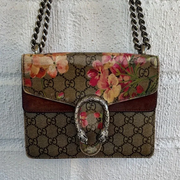Gucci Monogram Floral Leather Dionysus Mini Crossbody - Picture 3 of 14